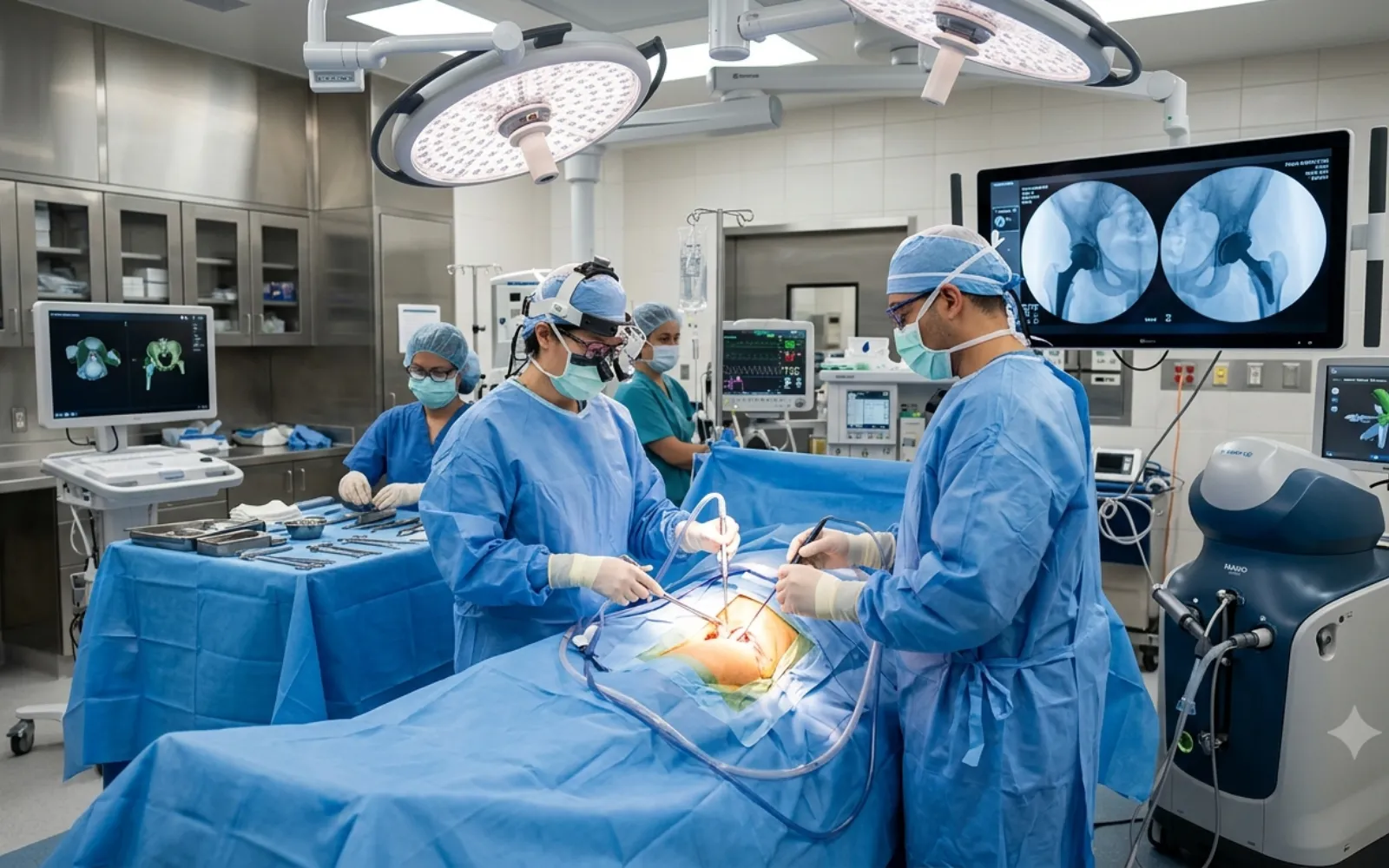 Minimally invasive total hip replacement